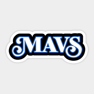 Dallas Mavericks City Edition Sticker